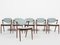 Mid-Century Danish Model 42 Dining Chairs in Rosewood attributed to Kai Kristiansen for Schou Andersen, Set of 6, Image 3
