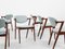 Mid-Century Danish Model 42 Dining Chairs in Rosewood attributed to Kai Kristiansen for Schou Andersen, Set of 6 2