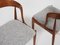 Mid-Century Danish Dining Chairs in Teak attributed to Johannes Andersen for Uldum, 1960s, Set of 4, Image 7