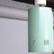 Mid-Century Cylindrical Turquoise and White Ceiling Lamp, 1960s, Image 2