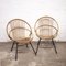 Mid-Century Bamboo and Metal Chair from Rohe Noordwolde, 1960s, Set of 2 5