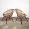 Mid-Century Bamboo and Metal Chair from Rohe Noordwolde, 1960s, Set of 2 8