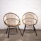 Mid-Century Stuhl aus Bambus & Metall von Rohe Noordwolde, 1960er, 2er Set 1