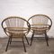 Mid-Century Bamboo and Metal Chair from Rohe Noordwolde, 1960s, Set of 2 11