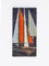 German Abstract Sailing Boat Wall Mounted Tile by Helmut Schäffenacker, 1960s 3