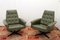 Leather Swivel Armchairs from Up Zavody, 1970s, Set of 2 3
