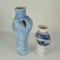 Grands Vases Sculpturaux Bleus par Schalling, Pays-Bas, 1950s, Set de 2 4