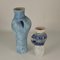 Grands Vases Sculpturaux Bleus par Schalling, Pays-Bas, 1950s, Set de 2 5