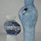 Grands Vases Sculpturaux Bleus par Schalling, Pays-Bas, 1950s, Set de 2 6