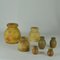 Bulbous Studio Ceramic Vases in Earth Tones by Piet Knepper, 1970s, Set of 7 3