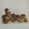 Studio Ceramic Pebble Vases in Earth Tones by Jaan Mobach, 1967, Set of 13 2