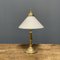 Brass Table Lamp with Opaline Glass Shade 20