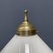 Brass Table Lamp with Opaline Glass Shade 10