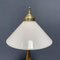 Brass Table Lamp with Opaline Glass Shade 4