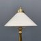 Brass Table Lamp with Opaline Glass Shade 13