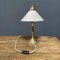 Brass Table Lamp with Opaline Glass Shade 21