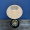 Antique Brass Table Lamp with Cobblestone Glass Hood 19