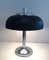 Lampada in metallo cromato e laccato nero, anni '50, Immagine 11