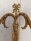 Antique French Louis XV Style Brass Gilt Rams Head Wall Sconce Candleholders, Set of 2, Image 7