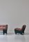 Moderne skandinavische Sessel aus Canvas & rosa Samt von Poul Cadovius, 1960er, 2er Set 9
