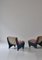 Scandinavian Modern Lounge Chairs in Canvas & Pink Velvet by Poul Cadovius, 1960s, Set of 2, Image 6