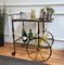 Midcentury Brass and Glass Two-Tier Bar Cart by Milo Baughman, Italy, 1970s 4