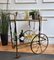 Midcentury Brass and Glass Two-Tier Bar Cart by Milo Baughman, Italy, 1970s 2