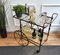 Midcentury Brass and Glass Two-Tier Bar Cart by Milo Baughman, Italy, 1970s 3