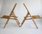 Italian Foldable Chairs in Bamboo and Rattan, 1970s, Set of 2 5