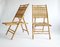 Italian Foldable Chairs in Bamboo and Rattan, 1970s, Set of 2 3