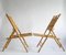 Sillas plegables italianas de bambú y ratán, años 70. Juego de 2, Imagen 9