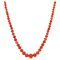 Halskette aus 18 Karat Gelbgold mit natürlichen Korallen & Perlen, 20. Jh. 1