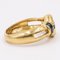 Vintage 18 Karat Gelbgold Ring mit blauen Saphiren, 1970er 4