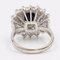Vintage 18 Karat Weißgold Ring mit Saphir & Diamant Gänseblümchen, 1960er 5