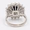 Vintage 18k White Gold Sapphire & Diamond Daisy Ring, 1960s 5