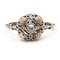 Vintage Two-Tone Gold Solitaire Ring with 0.15ct Diamond, 40s, 1940s, Image 1