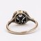 Vintage Two-Tone Gold Solitaire Ring with 0.15ct Diamond, 40s, 1940s, Image 5