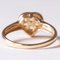 Vintage Heart Shaped 9k Yellow Gold Peridot Ring, 1980s 9