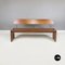 Italian Modern Dining Room Table, Chairs & Bench in Wood, 1980s, Set of 5, Image 2