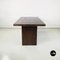 Italian Modern Dining Room Table, Chairs & Bench in Wood, 1980s, Set of 5 17