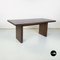 Italian Modern Dining Room Table, Chairs & Bench in Wood, 1980s, Set of 5 15