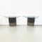 Italian Modern Glass and Cast Iron Consoles attributed to Offredi for Saporiti, 1970s, Set of 2, Image 2