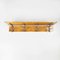 Mid-Century Italian Wall Coat Hanger in Wood & Metal by Brevetti Reguitti, 1940s 2