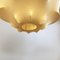 Mid-Century Italian Modern Cocoon Ceiling Light in White Metal, 1960s, Image 6