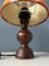 Vintage Space Age Table Lamp with Orange Textile Shade, 1970s, Image 10