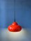 Space Age Red Metal Pendant Lamp, 1970s 8