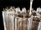 Lámpara de araña de cristal de Murano con 36 tubos de vidrio ahumado, 1999, Imagen 19
