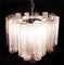 Lámpara de araña de cristal de Murano con 36 tubos de vidrio ahumado, 1999, Imagen 14