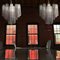 Murano Glasröhren Kronleuchter mit 36 Rauchglasröhren, 1999 12