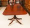 Antique Regency Triple Pillar Dining Table & Chairs, 19th Century, Set of 13, Image 4